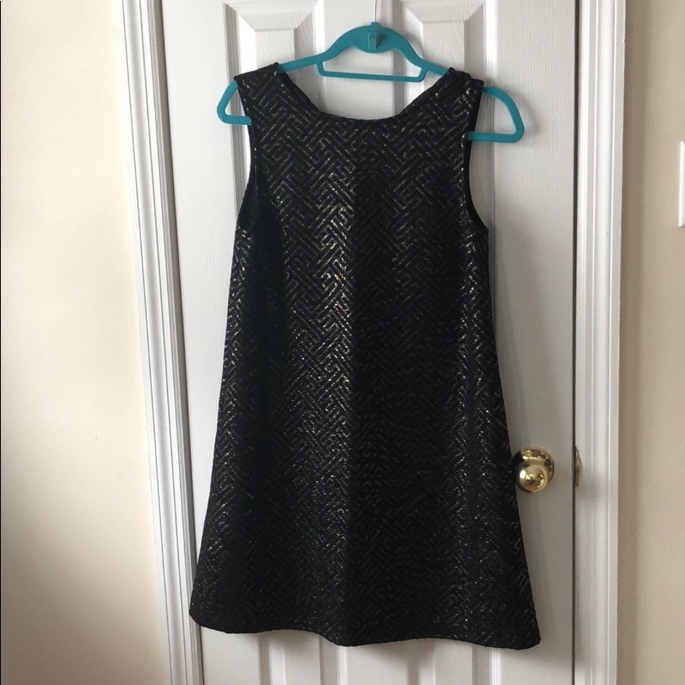 Black and gold dress